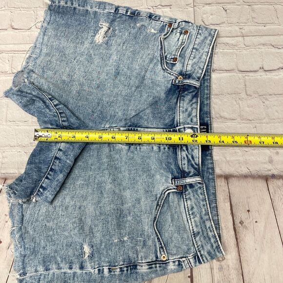 GAP Women 5" Short Cut Off Jean Shorts Size 14 Blue Denim M253 -10 - Picture 5 of 16